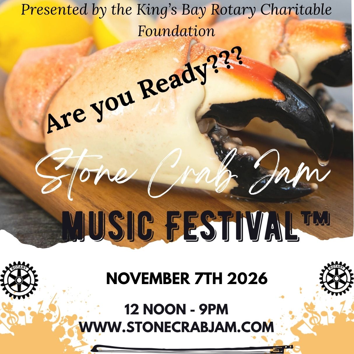 2026 Stone Crab Jam date announcement